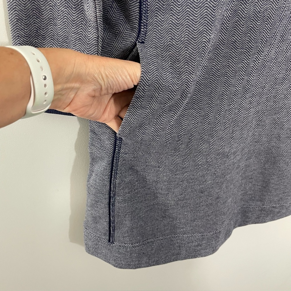 NWT Vineyard Vines Varsity Sweatshirt Dress Women's SMALL Long Sleeve Blue‎ - Picture 6 of 8